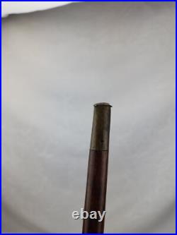 Rare Antique Early Carved Hand Cane Wood Swagger Stick Exotic Brazilian Rosewood