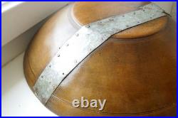Rare Antique Early Country 14 Wooden Bowl Handmade European Alpine 19Cen