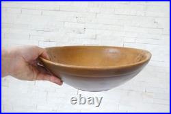 Rare Antique Early Country 14 Wooden Bowl Handmade European Alpine 19Cen