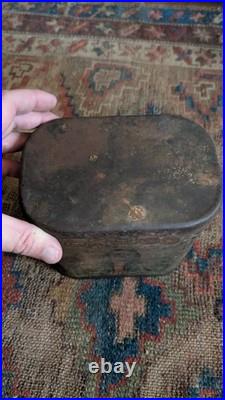 Rare Antique Early Country Advertising Indian Orcico Tobacco Tin Can 6.25