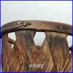 Rare Antique Early Country Wood Shaker Apple Basket Original 11 MH