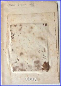 Rare Antique Early Daguerreotype of Little Girl With White Cat Kitten