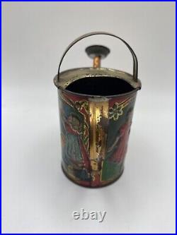Rare Antique Early Embossed Tin Litho Child's Watering Tin Can