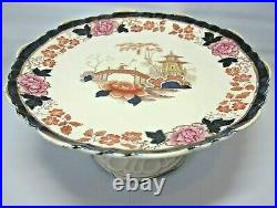 Rare Antique Early F Winkle &Co Wieldon Ware, Tonquin Pattern Cake Stand Pre1890