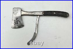 Rare Antique Early MARBLES No. 1 Safety Pocket Axe Hare & Hound Handle