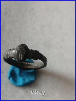 Rare Antique Early Pre/Georgian Bronze Occult Ring US -7