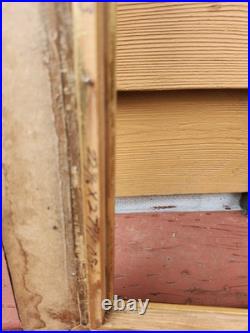 Rare Antique Early Primitive 1800's Pierhead Portrait Schooner Nautical Folk Art