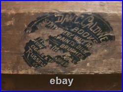 Rare Antique Early Primitive 1800's Pierhead Portrait Schooner Nautical Folk Art