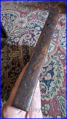 Rare Antique Early Primitive Country Wood Footwarmer Sq. Nails 10 Patina