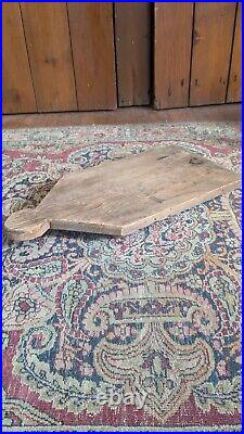 Rare Antique Early Primitive Handmade Wood Lollipop Peel Cutting Board Riser 19 Rare Antique Early Primitive Handmade Wood Lollipop Peel Cutting Board Riser 19