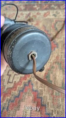 Rare Antique Early Primitive Metal Tin Dietz Skaters Lantern 7.5 Electrified