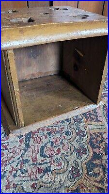 Rare Antique Early Primitive Wood Carved Heart Foot Warmer Mustard Paint 9.25 Rare Antique Early Primitive Wood Carved Heart Foot Warmer Mustard Paint 9.25
