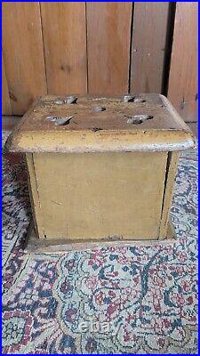 Rare Antique Early Primitive Wood Carved Heart Foot Warmer Mustard Paint 9.25 Rare Antique Early Primitive Wood Carved Heart Foot Warmer Mustard Paint 9.25