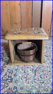 Rare Antique Early Primitive Wood Carved Heart Foot Warmer Mustard Paint 9.25 Rare Antique Early Primitive Wood Carved Heart Foot Warmer Mustard Paint 9.25