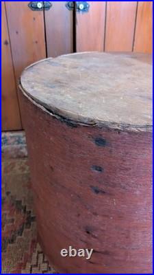 Rare Antique Early Primitive Wood Pantry Measure Box Orig Bittersweet Paint 15 Rare Antique Early Primitive Wood Pantry Measure Box Orig Bittersweet Paint 15