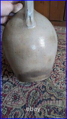 Rare Antique Early Stoneware Ovoid Charlestown Crock Jug 11.5