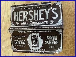 Rare Antique Early Vtg 1920s Hershey Milk Chocolate 5 Cent Paper Candy Wrapper