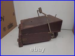 Rare Antique Early Wood Domestic Vacuum Sweeper Peoria Illinois 1910