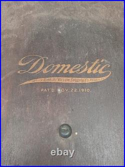 Rare Antique Early Wood Domestic Vacuum Sweeper Peoria Illinois 1910