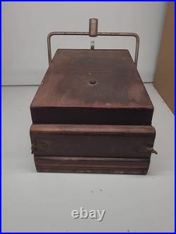 Rare Antique Early Wood Domestic Vacuum Sweeper Peoria Illinois 1910