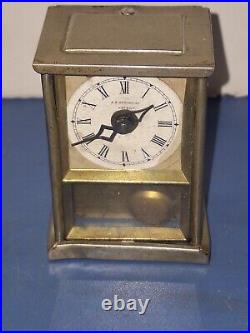 Rare Antique Early Yale Carriage Clock Working Pendulette Circa 1880 Hotchkiss Rare Antique Early Yale Carriage Clock Working Pendulette Circa 1880 Hotchkiss