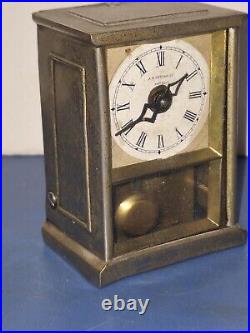 Rare Antique Early Yale Carriage Clock Working Pendulette Circa 1880 Hotchkiss Rare Antique Early Yale Carriage Clock Working Pendulette Circa 1880 Hotchkiss