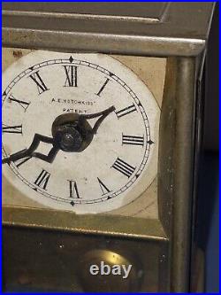 Rare Antique Early Yale Carriage Clock Working Pendulette Circa 1880 Hotchkiss Rare Antique Early Yale Carriage Clock Working Pendulette Circa 1880 Hotchkiss