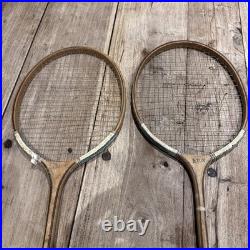 Rare Antique Eton Fives Wooden Rackets Early School Sports Pair Display/Study