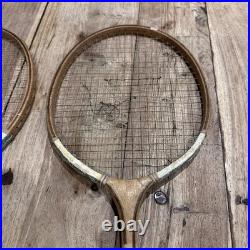 Rare Antique Eton Fives Wooden Rackets Early School Sports Pair Display/Study