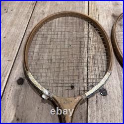 Rare Antique Eton Fives Wooden Rackets Early School Sports Pair Display/Study