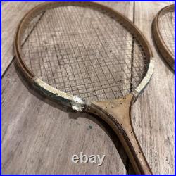 Rare Antique Eton Fives Wooden Rackets Early School Sports Pair Display/Study