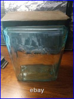 Rare Antique Exide Glass Jar-bottle Early 1900s One Gallon Made In USA Embossed