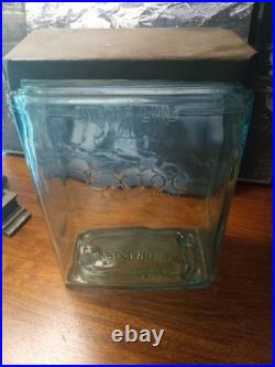 Rare Antique Exide Glass Jar-bottle Early 1900s One Gallon Made In USA Embossed