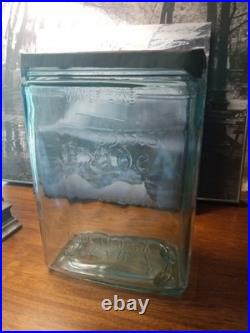 Rare Antique Exide Glass Jar-bottle Early 1900s One Gallon Made In USA Embossed
