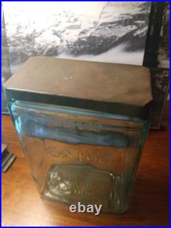 Rare Antique Exide Glass Jar-bottle Early 1900s One Gallon Made In USA Embossed