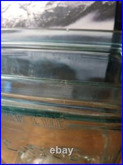 Rare Antique Exide Glass Jar-bottle Early 1900s One Gallon Made In USA Embossed