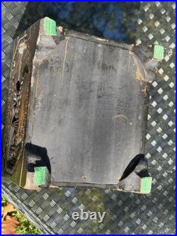 Rare Antique Folk Art Hand Carved Box Early Transportation Scenes