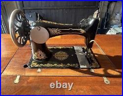 Rare Antique Frantom Sewing Machine Early 1900's Treadle Singer Cabinet Stand