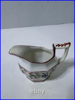 Rare Antique Gaudy Dutch Oyster Pattern Pearlware Tea Set Lot Early 1800s