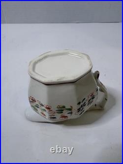 Rare Antique Gaudy Dutch Oyster Pattern Pearlware Tea Set Lot Early 1800s