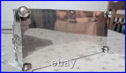 Rare Antique Georgian / Early Victorian Lidded Desk Top Ink Stand Silver Plated