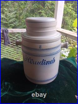 Rare Antique German Double Leech Jar Complete