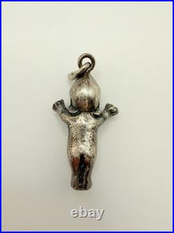 Rare Antique German Solid Silver Kewpie Charm 1.5 7g Early Figurine Pendant
