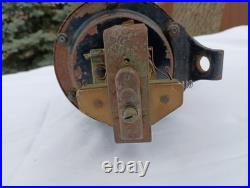 Rare Antique Hand Push Klaxon Car Horn Early 1900s