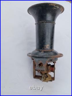 Rare Antique Hand Push Klaxon Car Horn Early 1900s