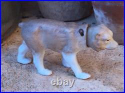 Rare Antique Hertwig Nodding Dog or Bear. Bisque Porcelain. Germany Early 1900s Rare Antique Hertwig Nodding Dog or Bear. Bisque Porcelain. Germany Early 1900s
