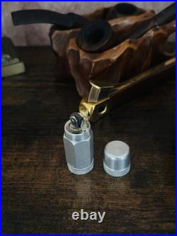 Rare Antique Hexagonal Aluminum Capsule Trench Lighter Early 20th Century