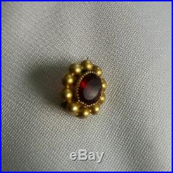 Rare Antique High Carat Gold Mourning Brooch Georgian / Early Victorian