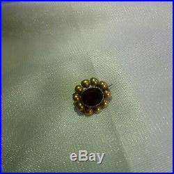 Rare Antique High Carat Gold Mourning Brooch Georgian / Early Victorian