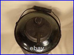 Rare Antique Home Glass / Tin Oil Can Kerosene Can Bottle Early Gas & Oil